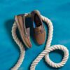 Zapatos náuticos Flexway 2Eye de nubuck marrón para hombre