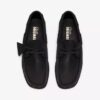 Zapatos náuticos Godney Boat de cuero negro para hombre