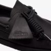Zapatos náuticos Godney Boat de cuero negro para hombre