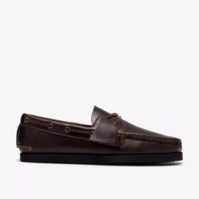 Zapatos náuticos Godney para hombre, de piel marrón