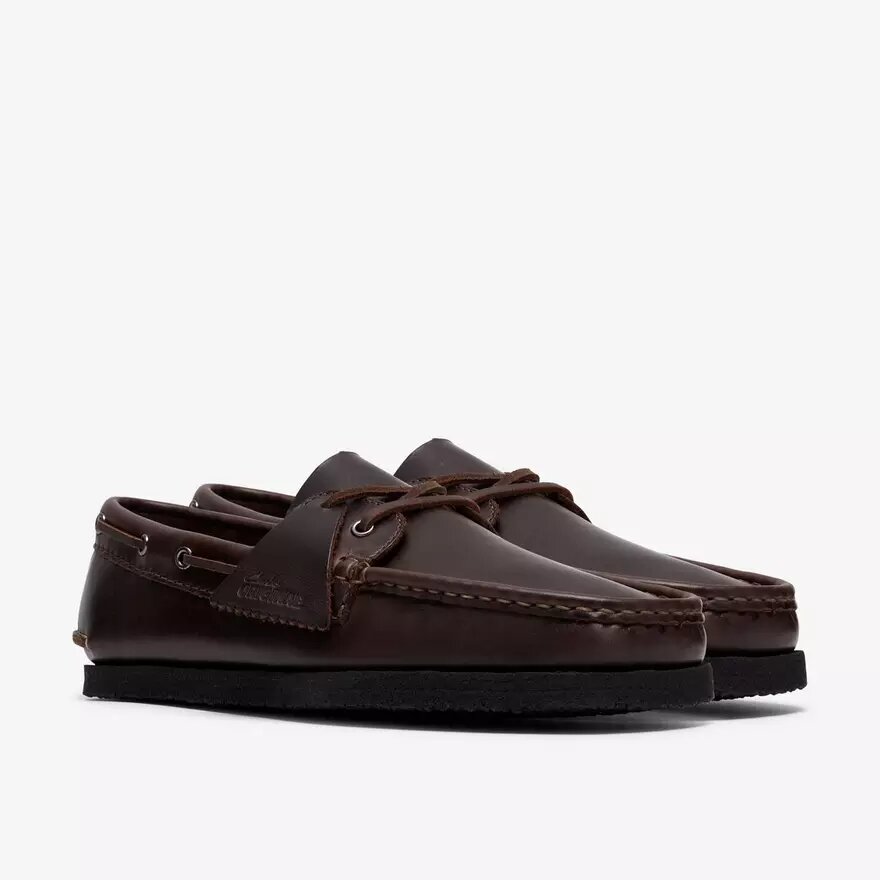 Zapatos náuticos Godney para hombre, de piel marrón Zapatos náuticos Godney para hombre, de piel marrón