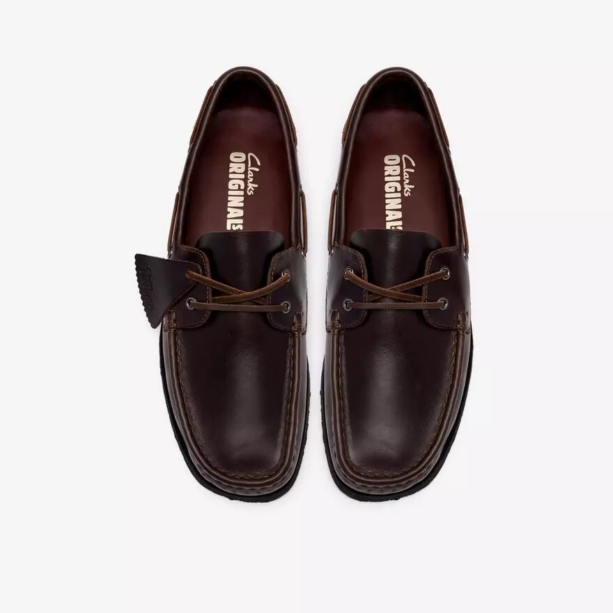 Zapatos náuticos Godney para hombre, de piel marrón Zapatos náuticos Godney para hombre, de piel marrón