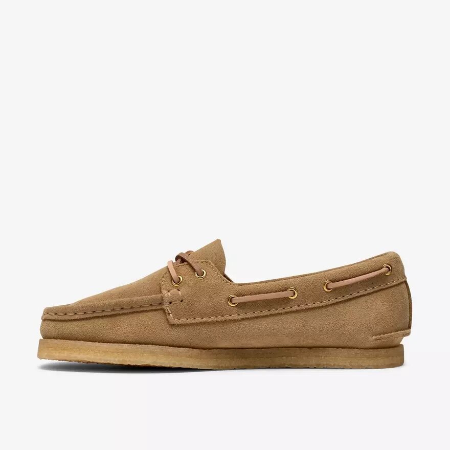 Zapatos náuticos Godney para mujer en ante color arce Zapatos náuticos Godney para mujer en ante color arce
