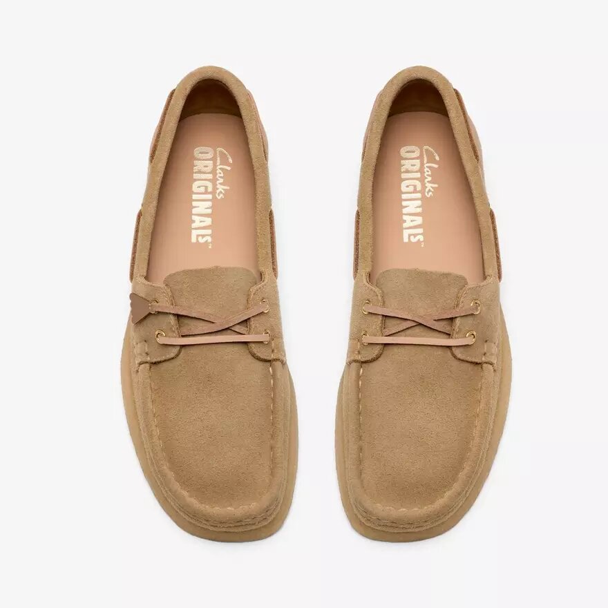 Zapatos náuticos Godney para mujer en ante color arce Zapatos náuticos Godney para mujer en ante color arce