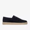 Zapatos náuticos Lockford Boat de ante azul marino para hombre