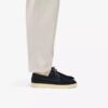 Zapatos náuticos Lockford Boat de ante azul marino para hombre