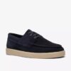 Zapatos náuticos Lockford Boat de ante azul marino para hombre