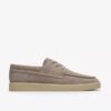 Zapatos náuticos Lockford Boat de ante gris para hombre