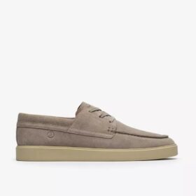Zapatos náuticos Lockford Boat de ante gris para hombre