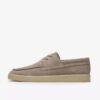 Zapatos náuticos Lockford Boat de ante gris para hombre