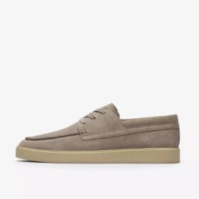 Zapatos náuticos Lockford Boat de ante gris para hombre