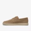 Zapatos náuticos Lockford para hombre en ante color arena oscuro