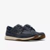 Zapatos náuticos Sailview para hombre con cordones, de nubuck azul marino Zapatos náuticos Sailview para hombre con cordones, de nubuck azul marino