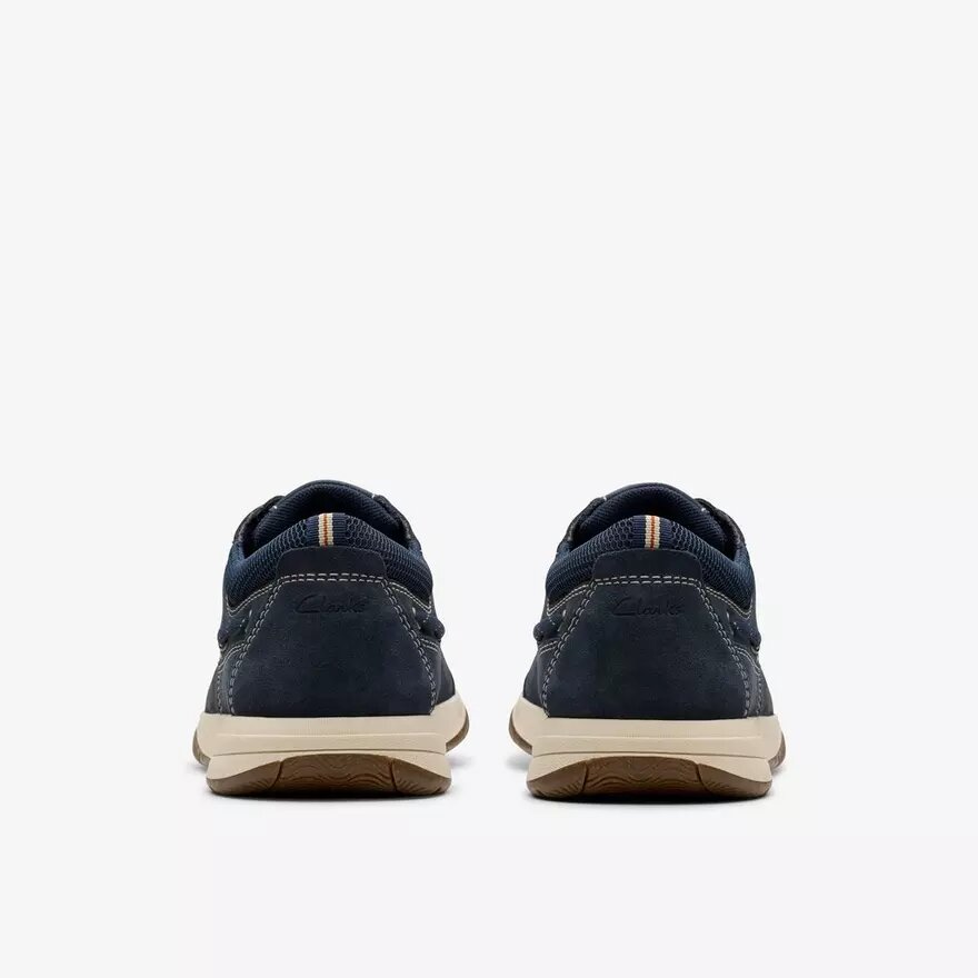 Zapatos náuticos Sailview para hombre con cordones, de nubuck azul marino Zapatos náuticos Sailview para hombre con cordones, de nubuck azul marino