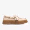 Zapatos náuticos Torhill para mujer en nubuck color crema