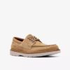 Zapatos náuticos Weltridge Moc de ante color arena para hombre