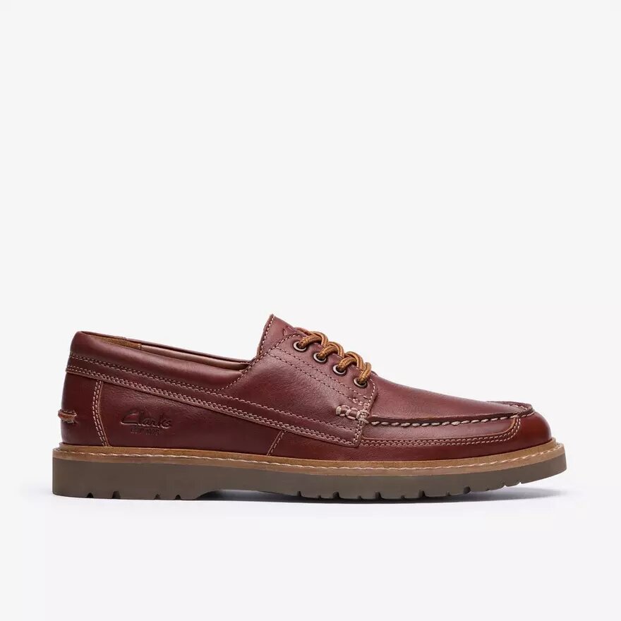 Zapatos náuticos Weltridge Moc para hombre, de piel en tono marrón oscuro Zapatos náuticos Weltridge Moc para hombre, de piel en tono marrón oscuro