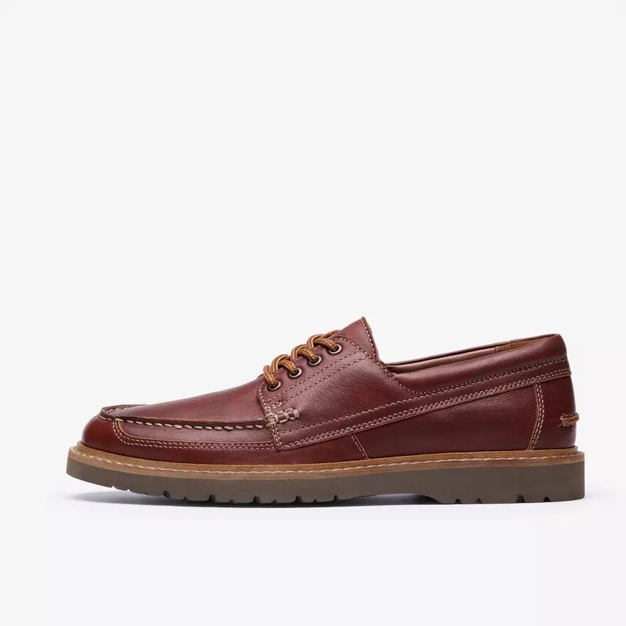 Zapatos náuticos Weltridge Moc para hombre, de piel en tono marrón oscuro Zapatos náuticos Weltridge Moc para hombre, de piel en tono marrón oscuro