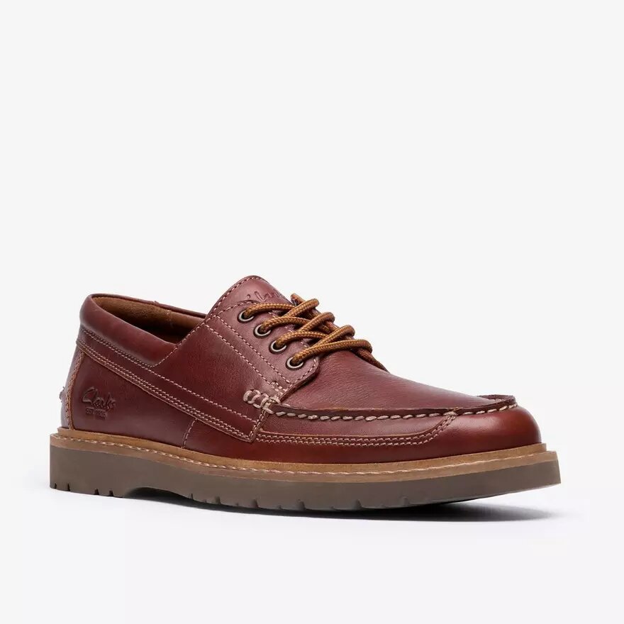 Zapatos náuticos Weltridge Moc para hombre, de piel en tono marrón oscuro Zapatos náuticos Weltridge Moc para hombre, de piel en tono marrón oscuro