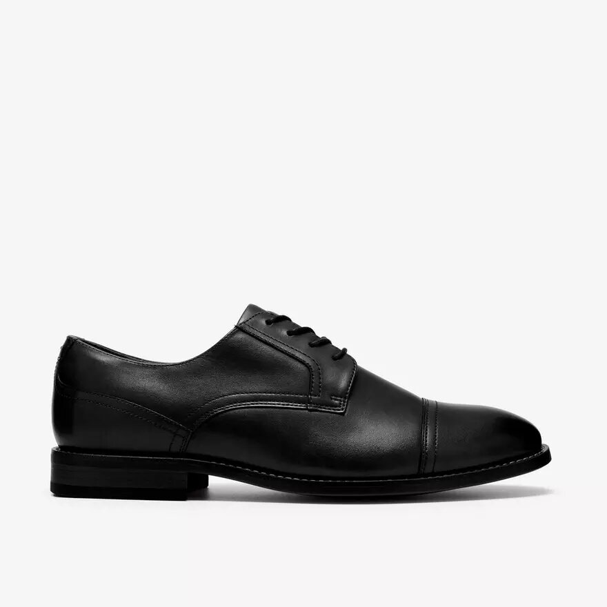 Zapatos Oxford Bowburn Cap de cuero negro para hombre Zapatos Oxford Bowburn Cap de cuero negro para hombre