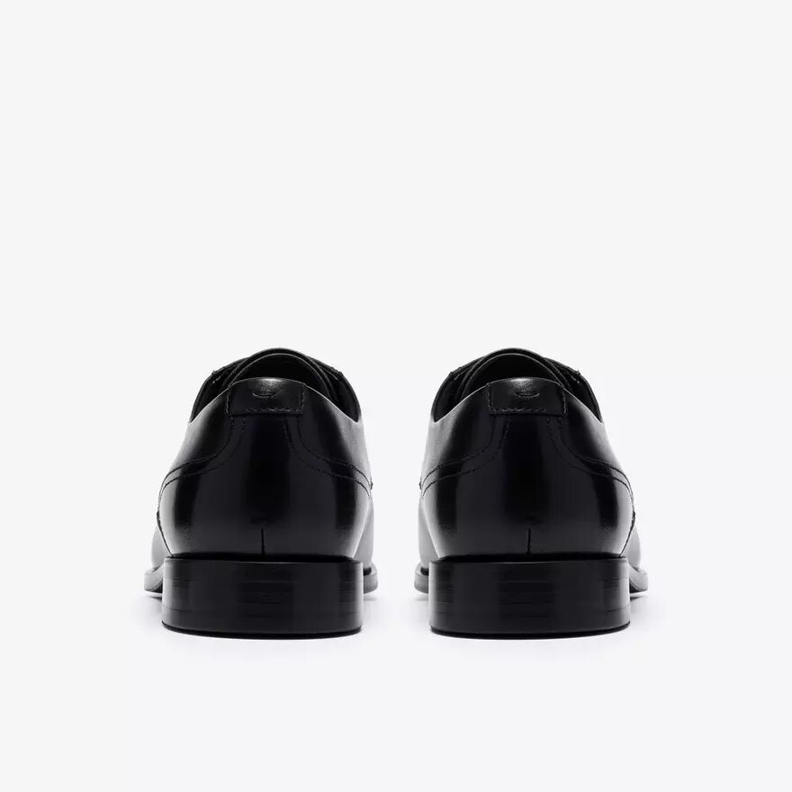 Zapatos Oxford Bowburn Cap de cuero negro para hombre Zapatos Oxford Bowburn Cap de cuero negro para hombre