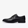 Zapatos Oxford Bowburn de cuero negro con cordones para hombre Zapatos Oxford Bowburn de cuero negro con cordones para hombre