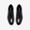Zapatos Oxford Bowburn de cuero negro con cordones para hombre Zapatos Oxford Bowburn de cuero negro con cordones para hombre