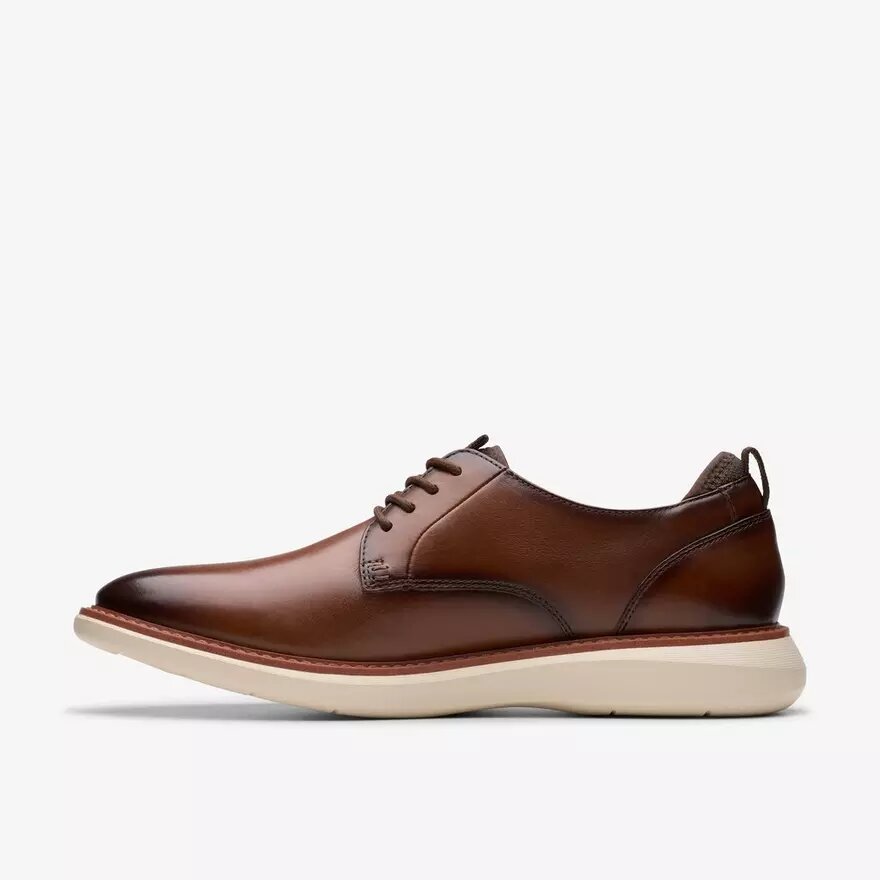 Zapatos Oxford Brantin Plain de cuero marrón oscuro para hombre Zapatos Oxford Brantin Plain de cuero marrón oscuro para hombre
