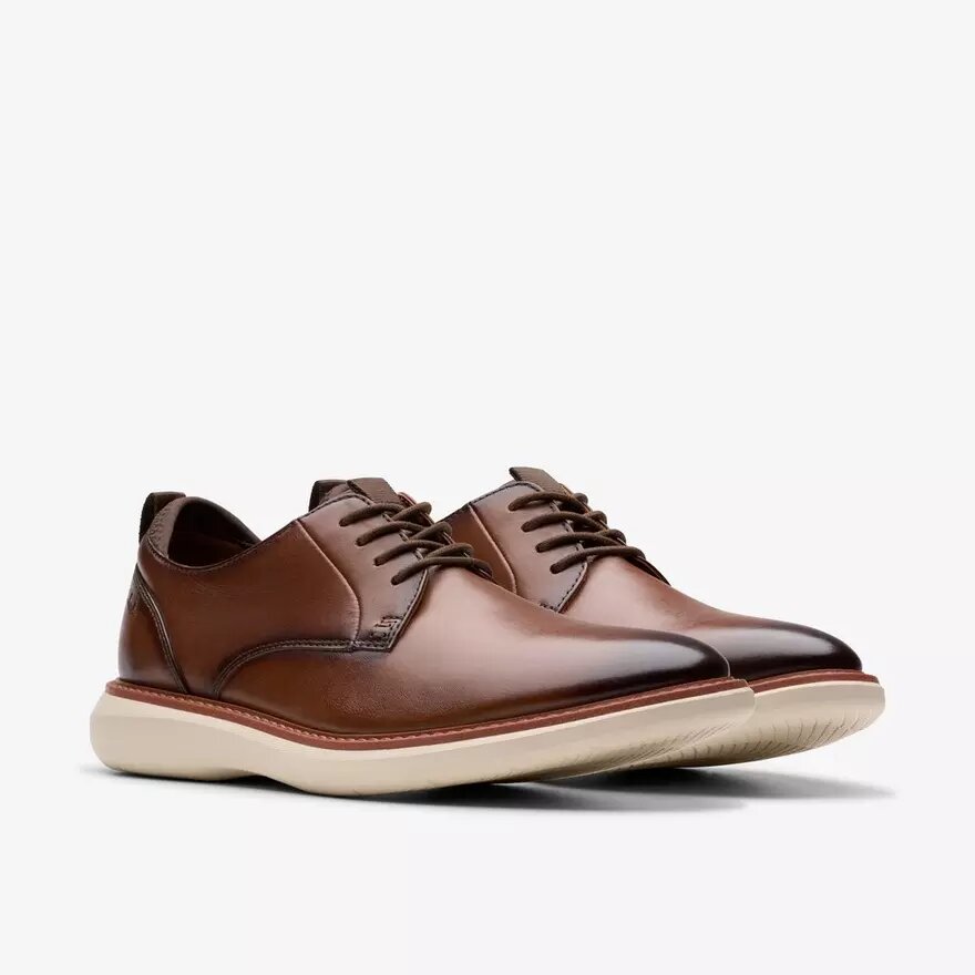 Zapatos Oxford Brantin Plain de cuero marrón oscuro para hombre Zapatos Oxford Brantin Plain de cuero marrón oscuro para hombre