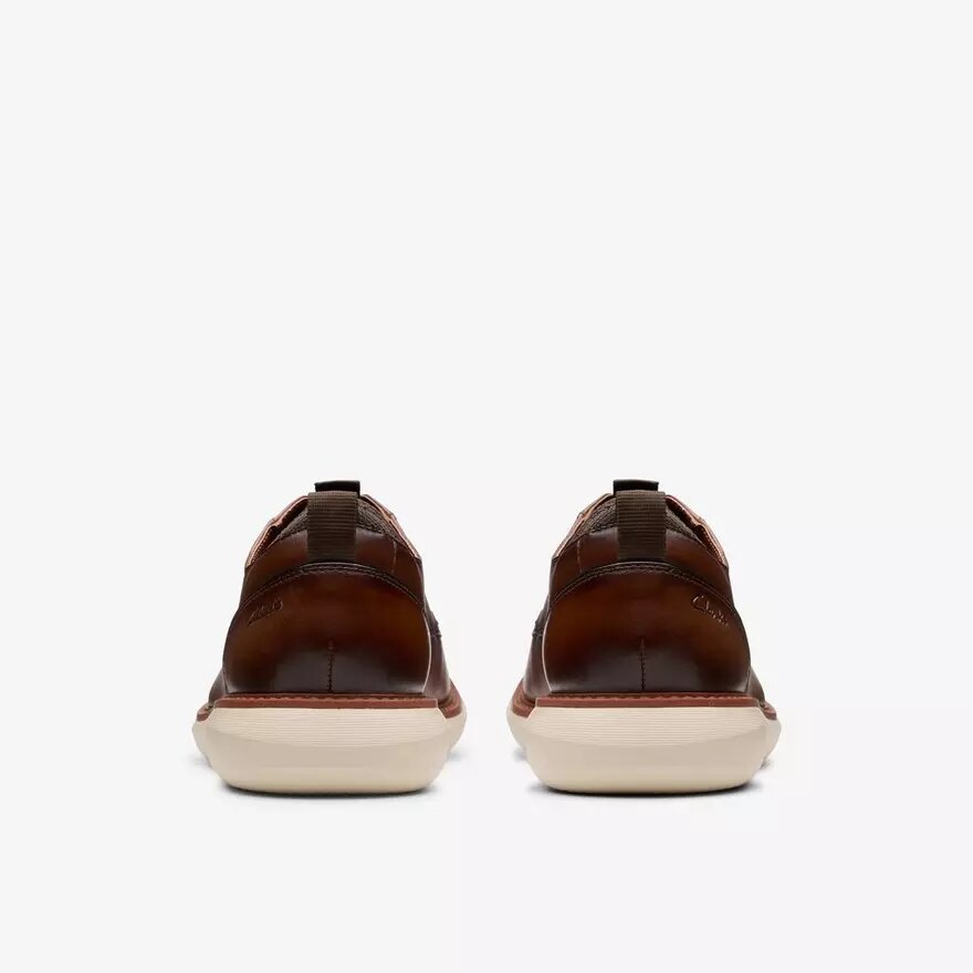 Zapatos Oxford Brantin Plain de cuero marrón oscuro para hombre Zapatos Oxford Brantin Plain de cuero marrón oscuro para hombre