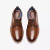 Zapatos Oxford Brantin Plain de cuero marrón oscuro para hombre Zapatos Oxford Brantin Plain de cuero marrón oscuro para hombre