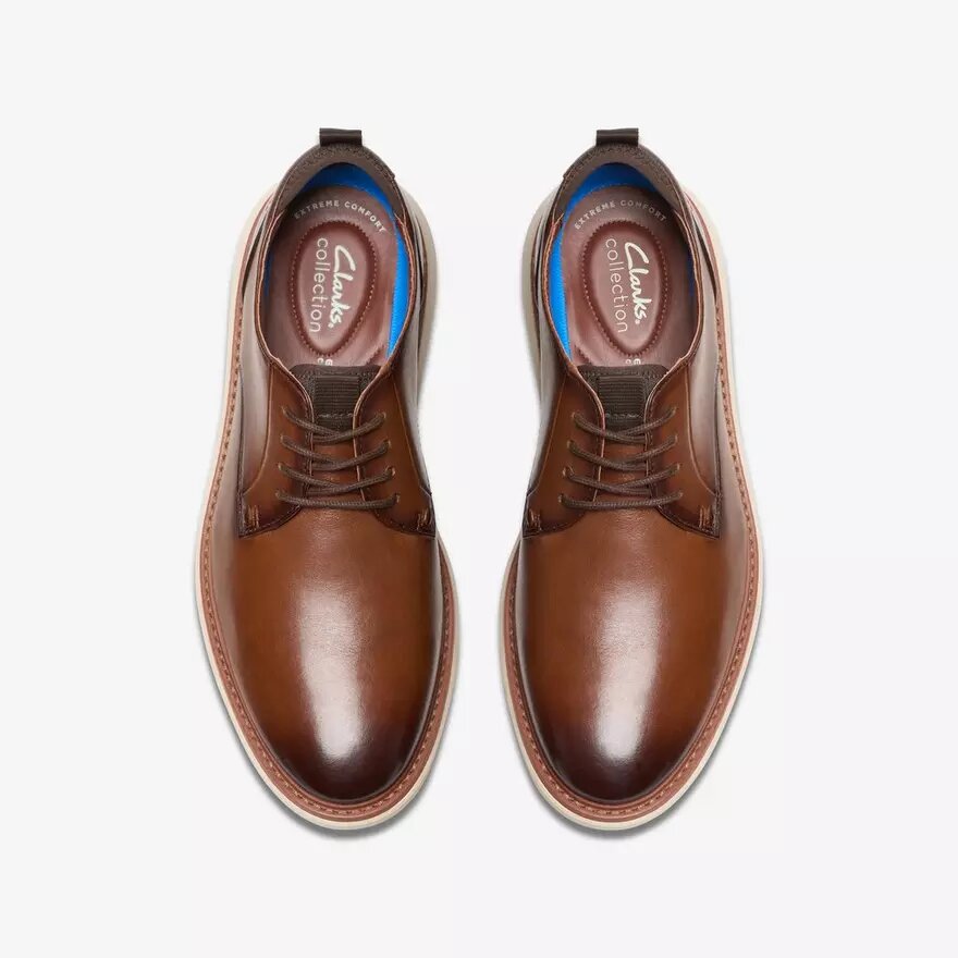 Zapatos Oxford Brantin Plain de cuero marrón oscuro para hombre Zapatos Oxford Brantin Plain de cuero marrón oscuro para hombre
