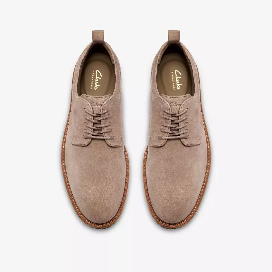 Zapatos Oxford de ante gris con cordones Aldwin para hombre Zapatos Oxford de ante gris con cordones Aldwin para hombre