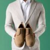 Zapatos Oxford de ante marrón claro con cordones Aldwin para hombre