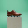 Zapatos Oxford de cordones Aldwin para hombre, en piel color tostado Zapatos Oxford de cordones Aldwin para hombre, en piel color tostado