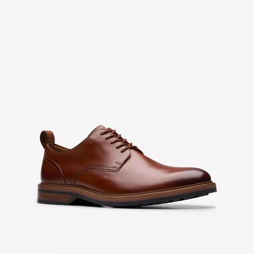 Zapatos Oxford de cordones Aldwin para hombre, en piel color tostado Zapatos Oxford de cordones Aldwin para hombre, en piel color tostado