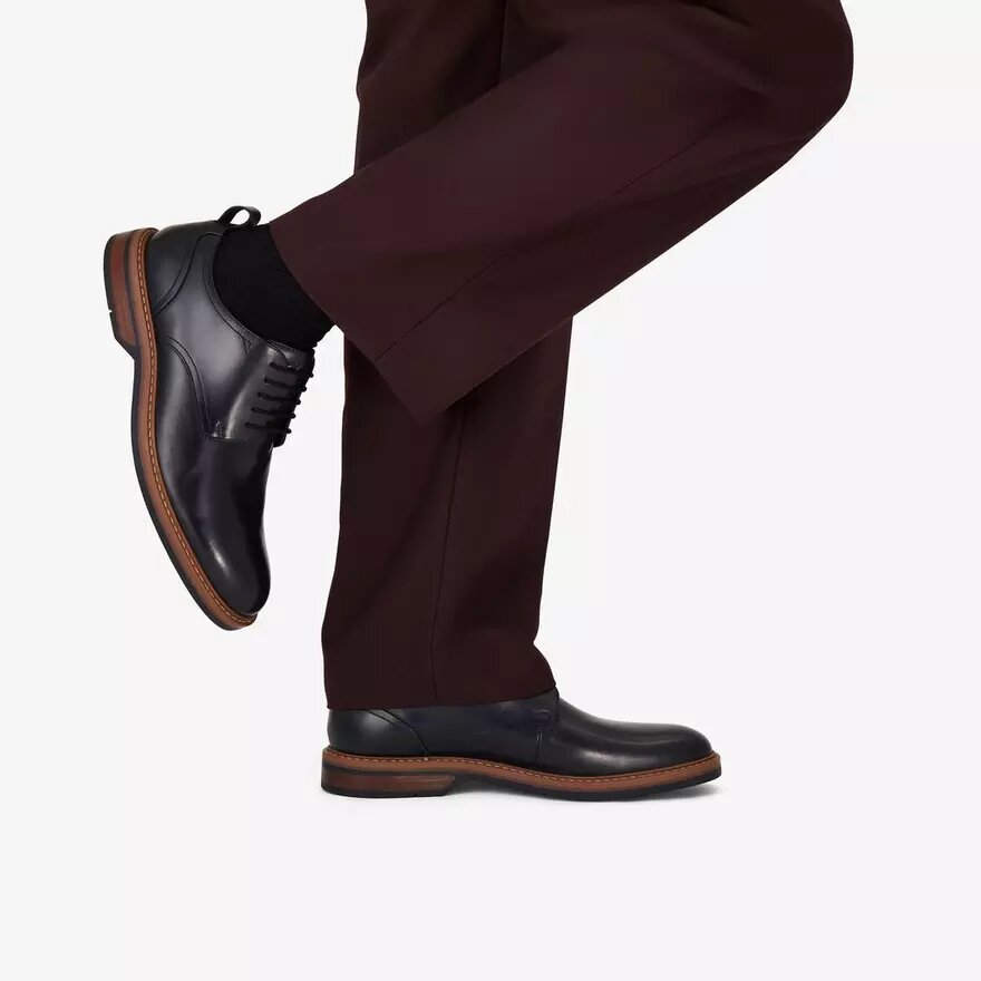 Zapatos Oxford de cuero negro con cordones Aldwin para hombre Zapatos Oxford de cuero negro con cordones Aldwin para hombre