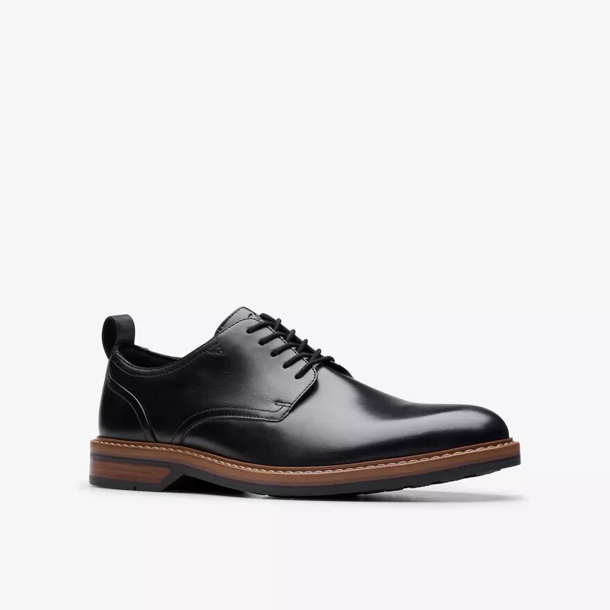 Zapatos Oxford de cuero negro con cordones Aldwin para hombre Zapatos Oxford de cuero negro con cordones Aldwin para hombre