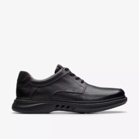 Zapatos Oxford de cuero negro con cordones Un Briley para hombre | clarks