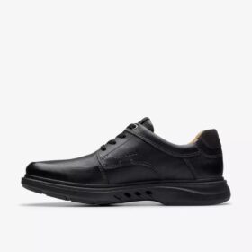 Zapatos Oxford de cuero negro con cordones Un Briley para hombre | clarks