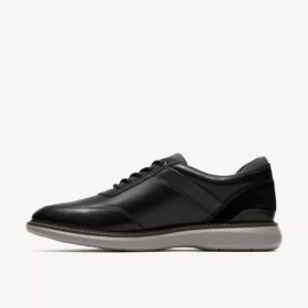 Zapatos Oxford de cuero negro estilo Brantin para hombre
