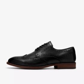 Zapatos Oxford de cuero negro para hombre «Bowburn Tip»