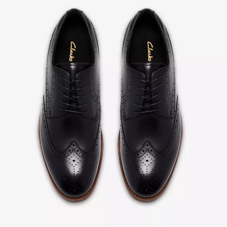 Zapatos Oxford de cuero negro para hombre «Bowburn Tip» Zapatos Oxford de cuero negro para hombre «Bowburn Tip»