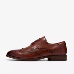 Zapatos Oxford de piel marrón claro para hombre «Bowburn Tip»