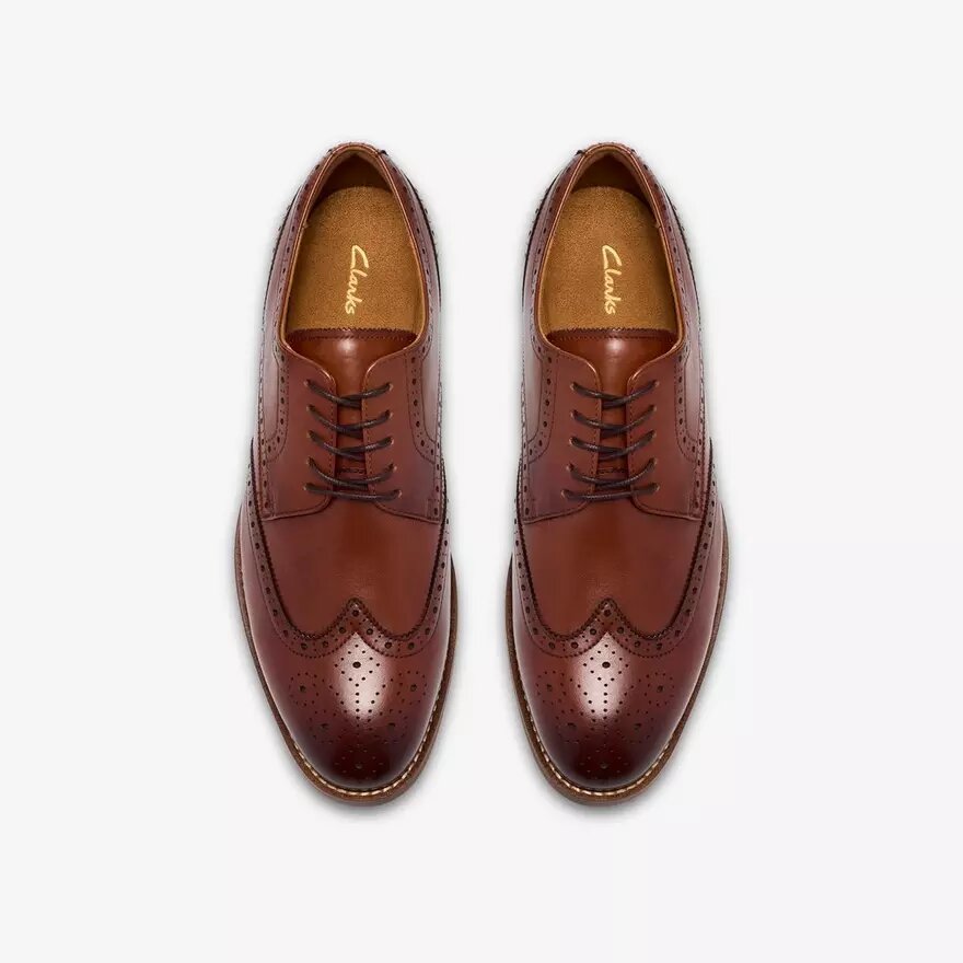 Zapatos Oxford de piel marrón claro para hombre «Bowburn Tip» Zapatos Oxford de piel marrón claro para hombre «Bowburn Tip»