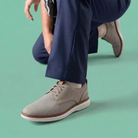 Zapatos Oxford de punto lisos «Brantin» para hombre en gris