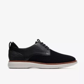 Zapatos Oxford de punto negros lisos Brantin para hombre