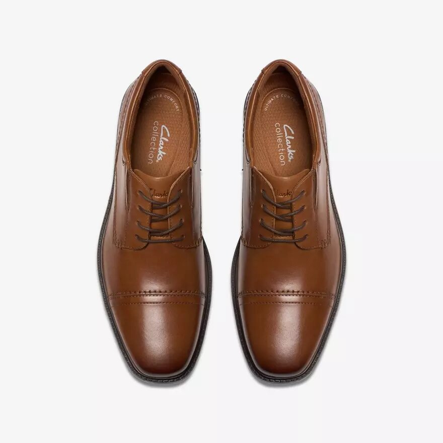 Zapatos Oxford Dresslite Cap de cuero marrón claro para hombre Zapatos Oxford Dresslite Cap de cuero marrón claro para hombre