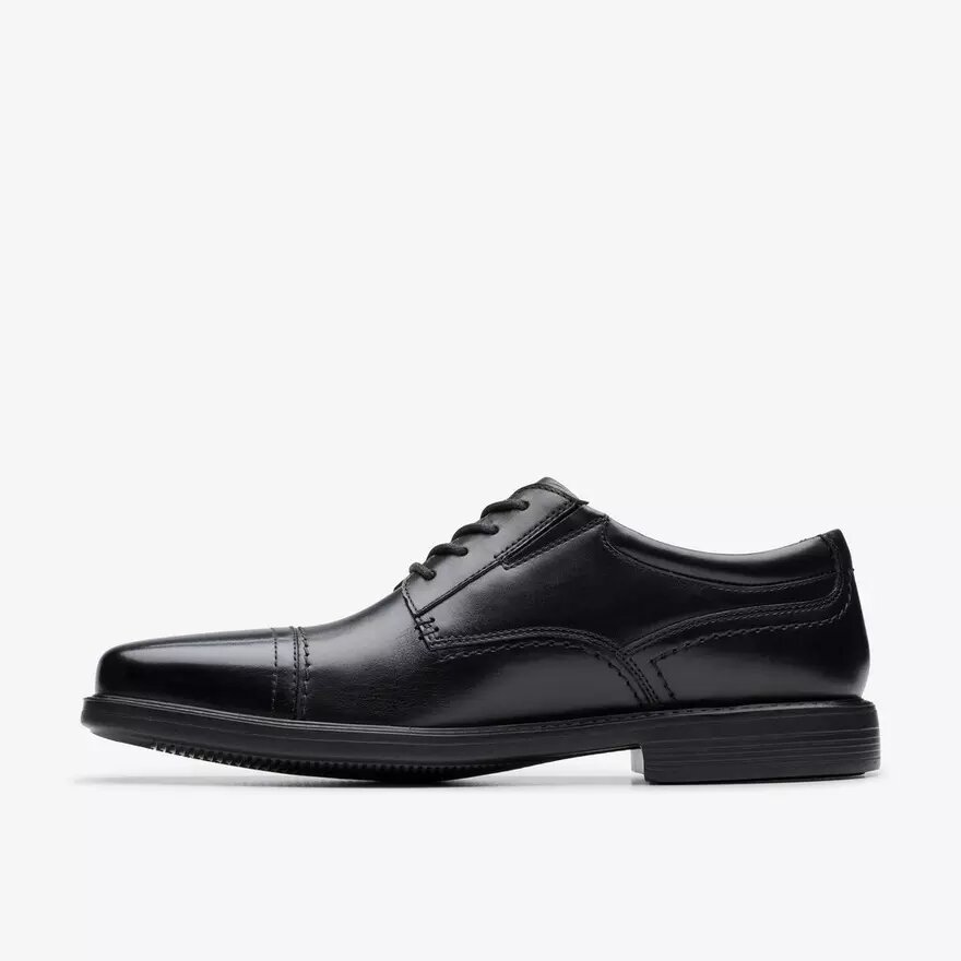 Zapatos Oxford Dresslite Cap de cuero negro para hombre Zapatos Oxford Dresslite Cap de cuero negro para hombre