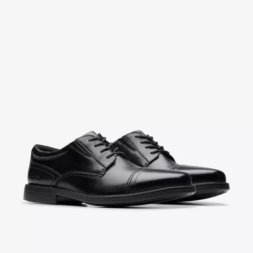 Zapatos Oxford Dresslite Cap de cuero negro para hombre Zapatos Oxford Dresslite Cap de cuero negro para hombre